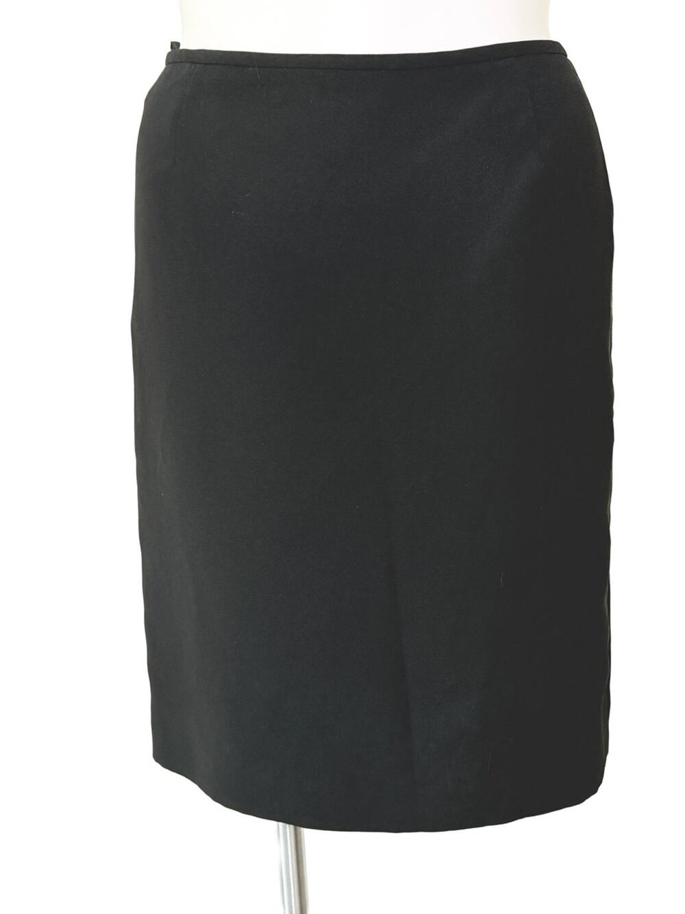 Tahari ASL Classic Black Pencil Skirt elevated business casual Large 14 w32